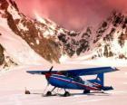 Cessna 185 στο χιόνι